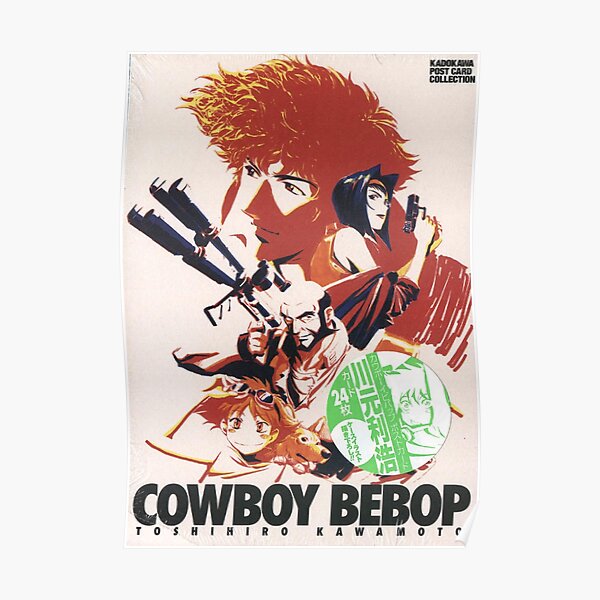 Cowboy Bebop Anime Art Print Poster Spike Spiegel Faye Valentine Postcard 4"x6" 