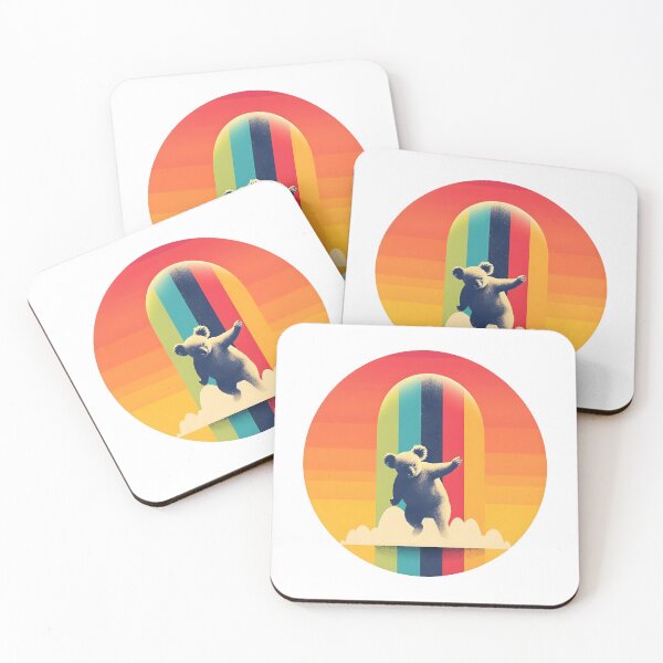 Item preview, Rainbow Koala surfing with a cloud designed and sold by Snifferius.