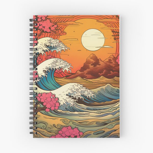 Item preview, Japanese Japan Wood Block Sunset Okiyo-e Garden Flowers Landscape designed and sold by BrandonArtWorld.