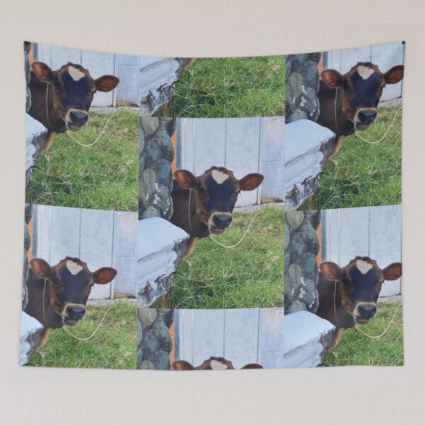 Item preview, Portrait of a Serene Cow designed and sold by Tatiana Torres Cubillos.