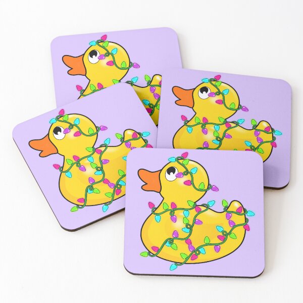 Item preview, Christmas lights rubber duck designed and sold by TIPbyAshley.