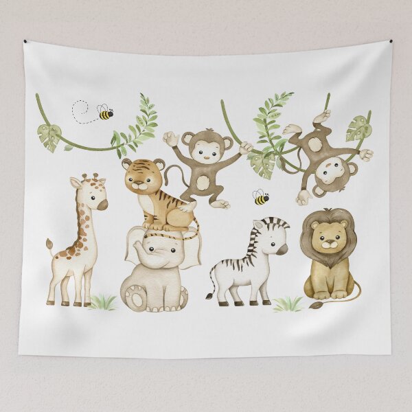 Item preview, Safari Animals Baby Nursery Kids designed and sold by Laura DeCamp.