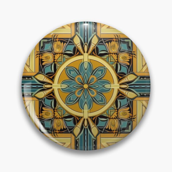 Item preview, Holy Patterns: Golden Turquoise designed and sold by Cat-n-Christ.