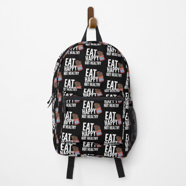 Item preview, eat happy not healthy designed and sold by vyascreations.