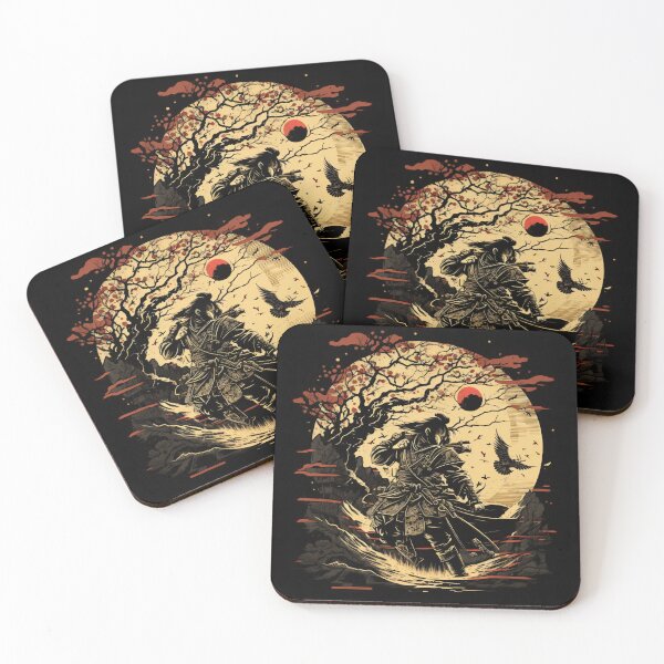 Item preview, Vintage Abstract Japanese Samurai Wall Art | Fantasy Samurai Warrior Osugi designed and sold by Bored Elon.