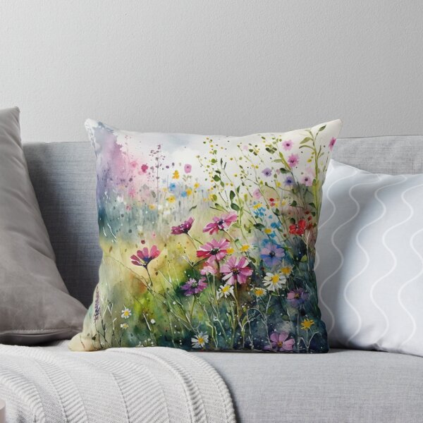 Item preview, Watercolor: Wildflowers In a Field #5 designed and sold by TaraTs.