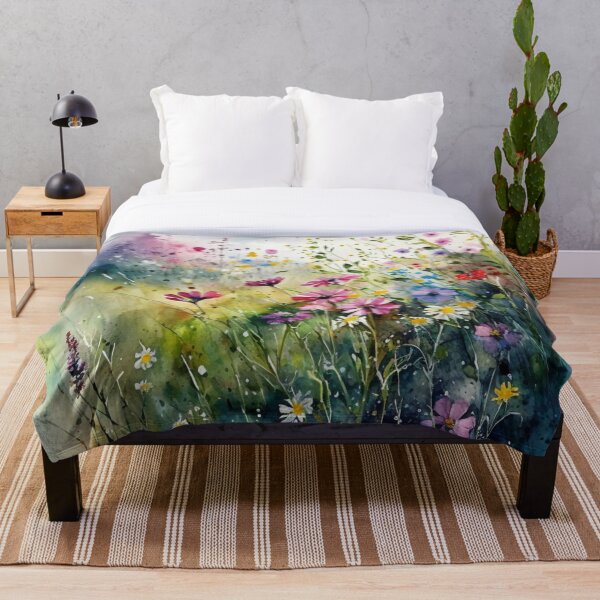 Item preview, Watercolor: Wildflowers In a Field #5 designed and sold by TaraTs.