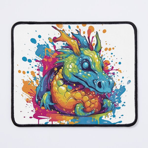 Item preview, Dragon Splash: A Mythical and Colorful Art designed and sold by DooodleGod.