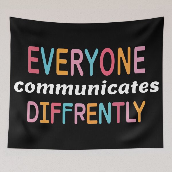 Item preview, Everyone Communicates Differently Shirt, Special Education Teacher Shirt, Autism Support Shirt sticker, Neurodiversity Shirt Sticker, Occupational Therapy designed and sold by TotalDesine.
