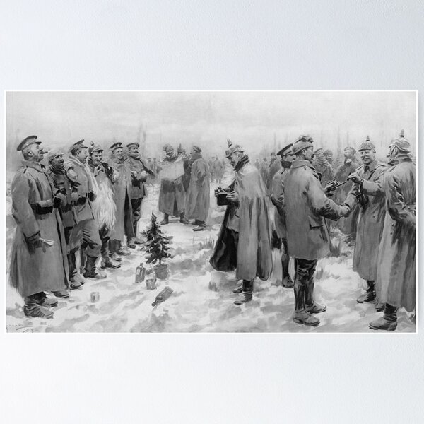 Item preview, The Christmas Truce - World War One - 1914 designed and sold by warishellstore.