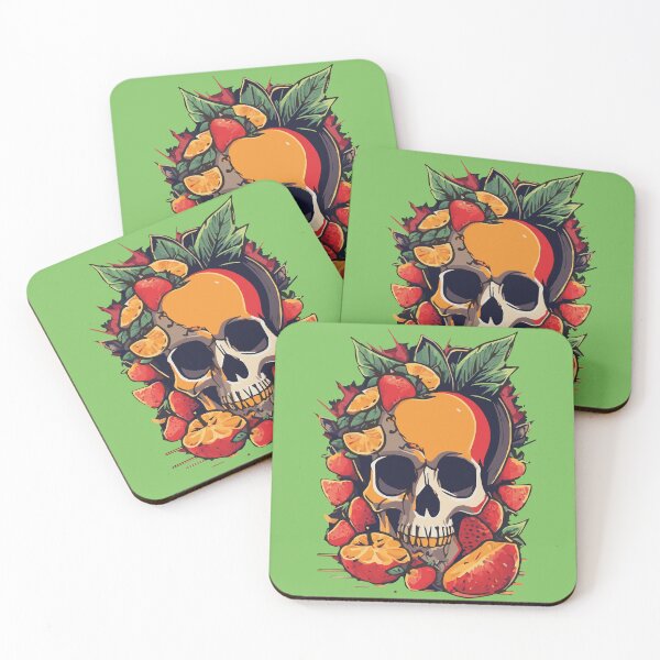 Item preview, Skull and fruit combine to produce a-healthy image. designed and sold by KoandZo.