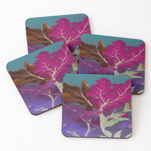 Item preview, Mauve and Brown Leaves with Blue Green Sky designed and sold by deniselynnimage.