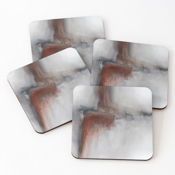 Item preview, White gray brown abstract designed and sold by ElaSzczepaniak.