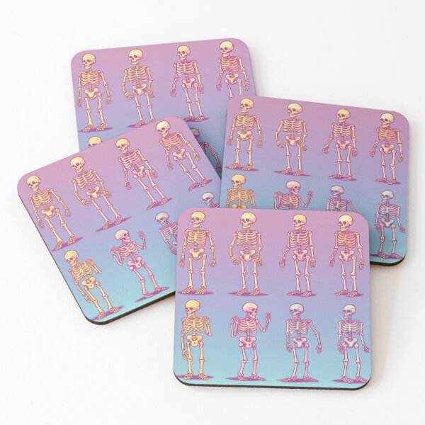 Item preview, Skeleton Party Pastel Colors designed and sold by KindheartedArt.