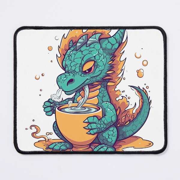 Artikelvorschau, DragonSip Novelty Ceramic Coffee Cup - Unique Fire-Breathing Creature Design for Hot Beverages, Espresso, Cappuccino & Latte - Fun Gift Idea for Coffee Lovers & Dragon Enthusiasts! entworfen und verkauft von DooodleGod.