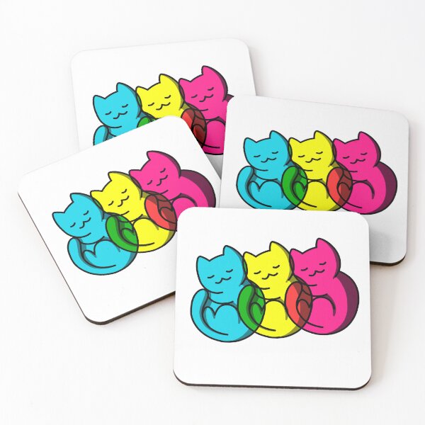 Artikelvorschau, Niedliche bunte schlafende Katzen entworfen und verkauft von 3nine.