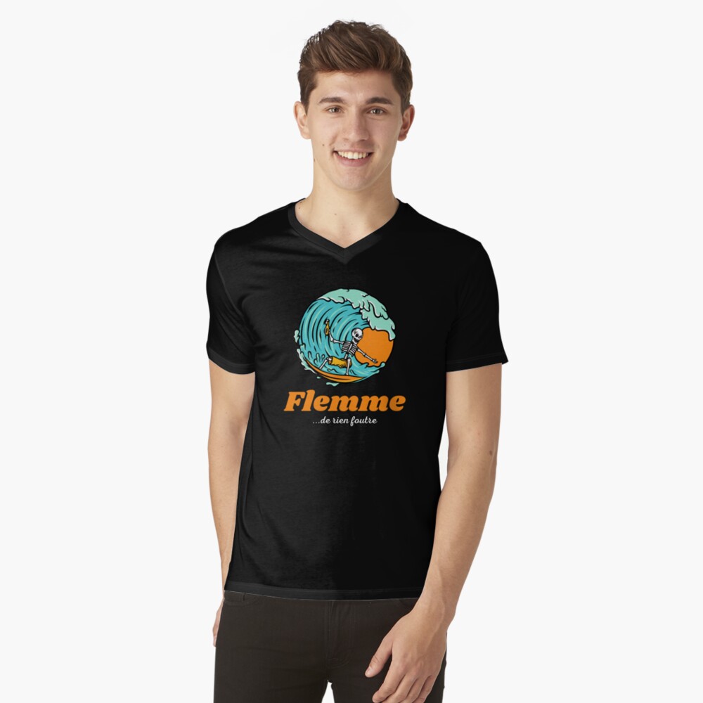 Item preview, V-Neck T-Shirt designed and sold by Feignasses.