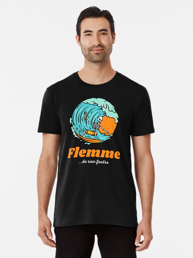 Thumbnail 1 of 6, Premium T-Shirt, Lazy (don't give a damn) designed and sold by Feignasses.