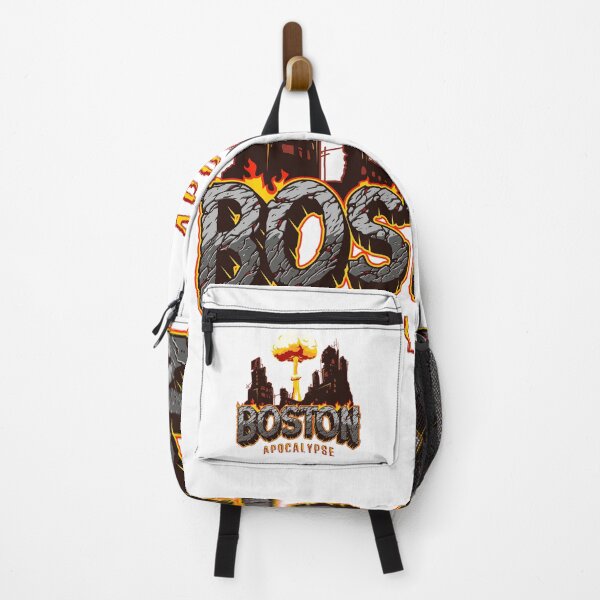 Item preview, Boston Apocalypse: Explosive Flaming Cityscape Illustration for T-shirts, Backpacks, Caps, and More designed and sold by joealmont03.