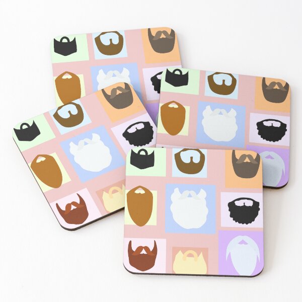 Item preview, Beards - Whimsical, quirky, quaint, subtle, colorful, funny, gift for a bearded man designed and sold by Lacrymastory.