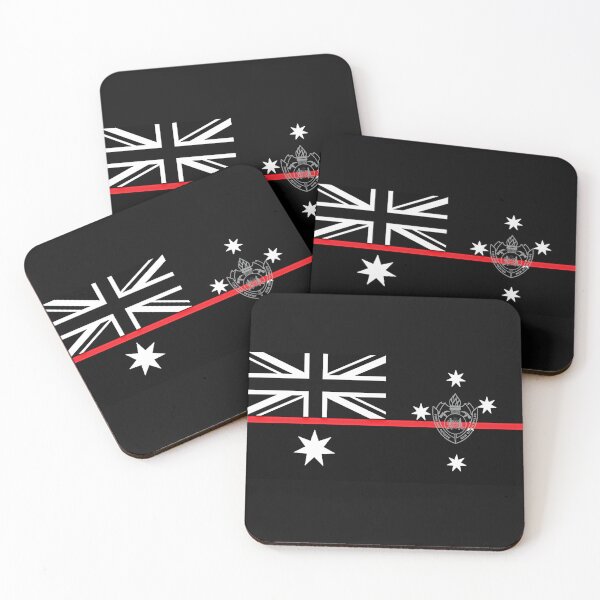 Item preview, NSWFR Australian Thin Red Line Flag (Black & White) designed and sold by RENAGADE4LYF.