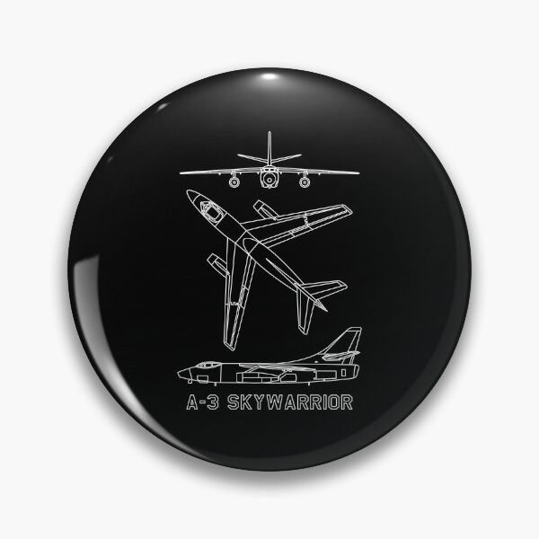 Item preview, A-3 Skywarrior American Jet Bomber Plane Blueprints Diagram designed and sold by MilitaryMart.