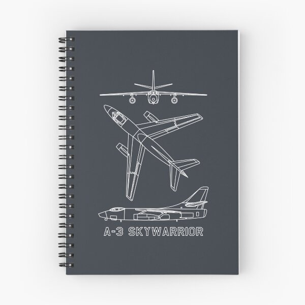 Item preview, A-3 Skywarrior American Jet Bomber Plane Blueprints Diagram designed and sold by MilitaryMart.