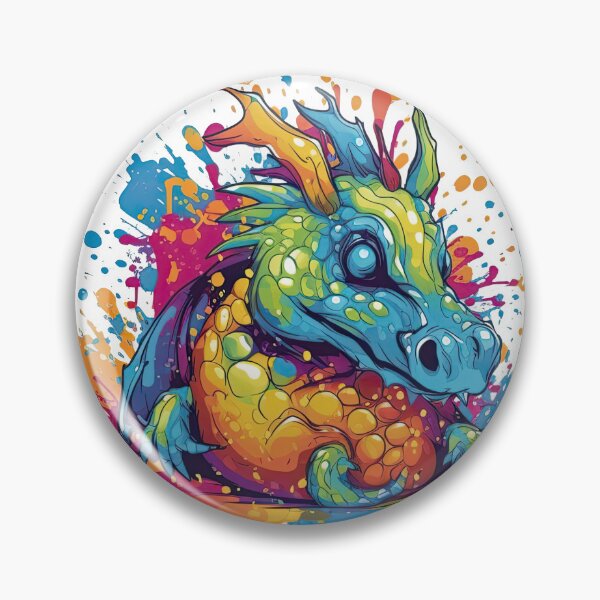 Artikelvorschau, Dragon Splash: A Mythical and Colorful Art entworfen und verkauft von DooodleGod.