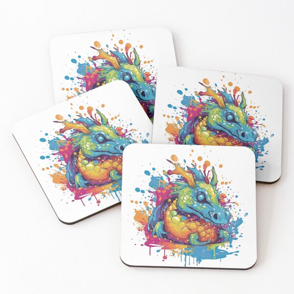 Item preview, Dragon Splash: A Mythical and Colorful Art designed and sold by DooodleGod.