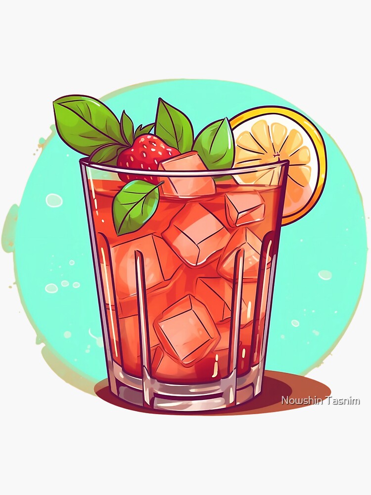 Pink Drink Sticker for Sale by rainelipscher