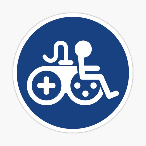 Game Accessibility Information Symbol Sticker