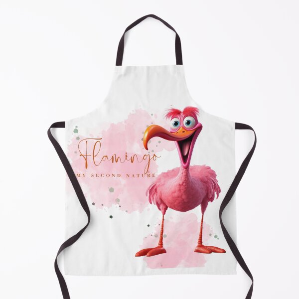 Item preview, Cute Pink Flamingo 'My Second Nature' Trendy Apparel and Accessories designed and sold by Magnuna.