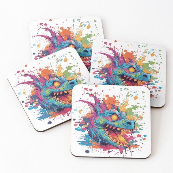 Item preview, Dragon Splash: A Mythical and Colorful Art designed and sold by DooodleGod.