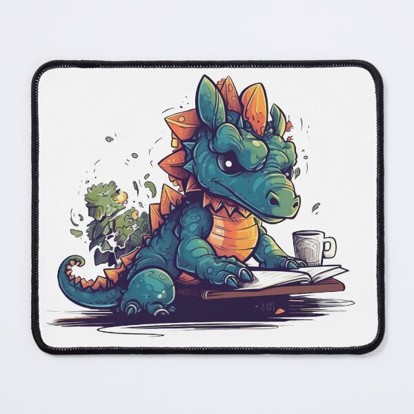 Item preview, ScalySlumber Dragon Design for Fantasy Board Games - Funny Exhausted Mascot designed and sold by DooodleGod.