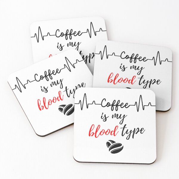 Item preview, My blood type is coffee designed and sold by GediaPrints.