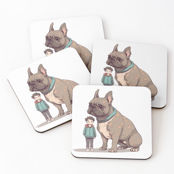 Artikelvorschau, Riesiger Frenchie-Cartoon, riesige Frenchie-Kunst, riesiger Mops, Geschenk für Besitzer einer französischen Bulldogge entworfen und verkauft von livelovewoof.