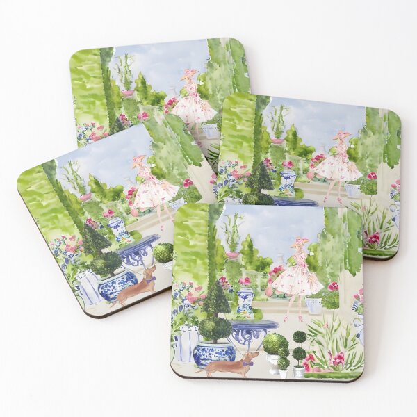 Item preview, Gardeners, watercolor painting designed and sold by SophieClimaArt.