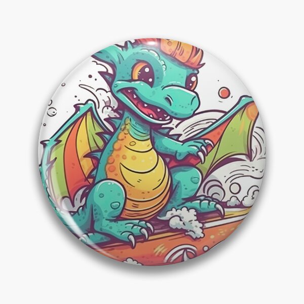 Item preview, Dragon Surf Co.'s Mythical Longboard for Dragon-Inspired Surfing Fun at the designed and sold by DooodleGod.