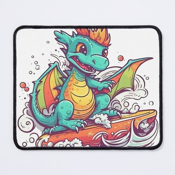 Item preview, Dragon Surf Co.'s Mythical Longboard for Dragon-Inspired Surfing Fun at the designed and sold by DooodleGod.
