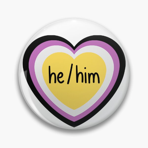 Item preview, Nonbinary Pride He Him Pronouns designed and sold by Loveart60.