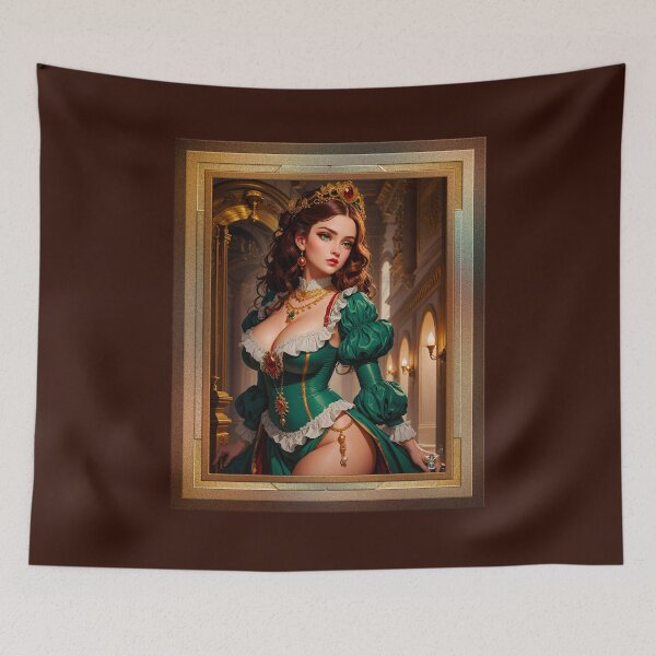 Item preview, Helenia Saitian Captivating Fantasy AI Concept Art Portrait by Xzendor7 designed and sold by Xzendor7 Digital Art Creations.