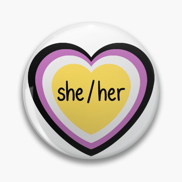 Item preview, Nonbinary Pride She Her Pronouns designed and sold by Loveart60.