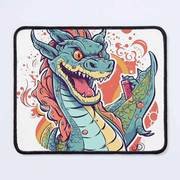 Item preview, DragonSelfie - Trendy Accessories for Capturing Memorable Moments with Sharp-toothed, Fire-breathing Creatures. designed and sold by DooodleGod.