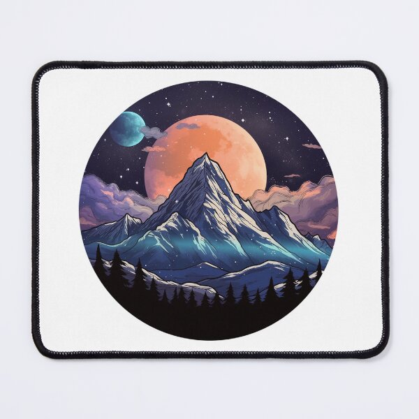 Item preview, Mountain Stars Moon designed and sold by Blakker-Shop.