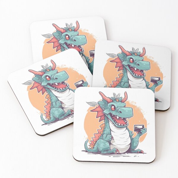 Artikelvorschau, DragonSelfie - Trendy Accessories for Capturing Memorable Moments with Sharp-toothed, Fire-breathing Creatures. entworfen und verkauft von DooodleGod.