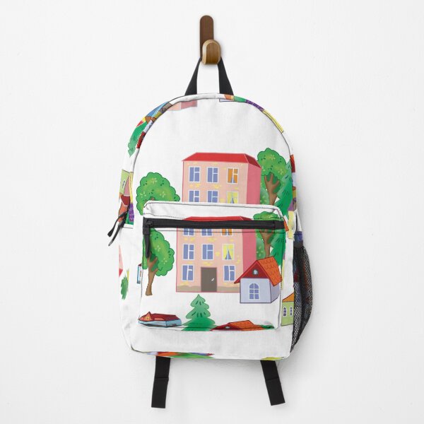 Item preview, cartoon colorful houses designed and sold by sonaadalian.
