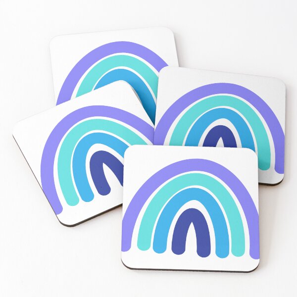 Item preview, Purple, Turquoise, Blue Rainbow sticker designed and sold by Keeley Curtis-Verdeja.