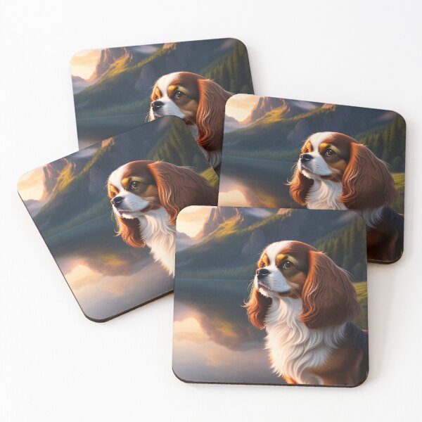 Aperçu de l'œuvre Cavalier King Charles Spaniel dans le monde fantastique créée et vendue par SereneMuses.