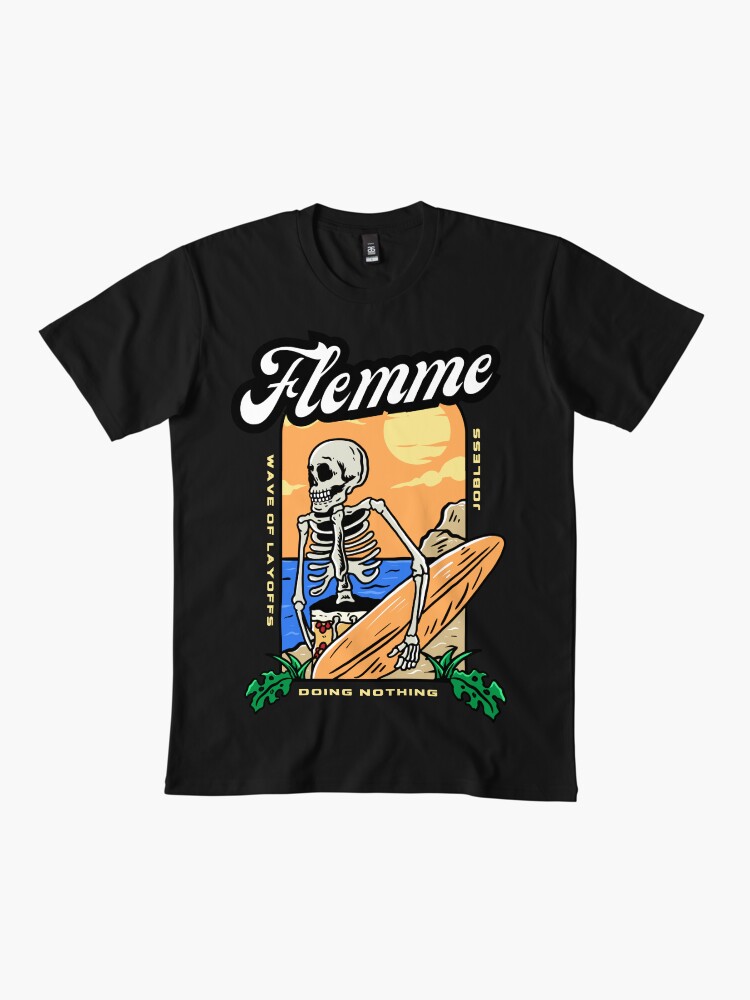 Thumbnail 2 of 4, Premium T-Shirt, Lazy - Wave of layoffs designed and sold by Feignasses.
