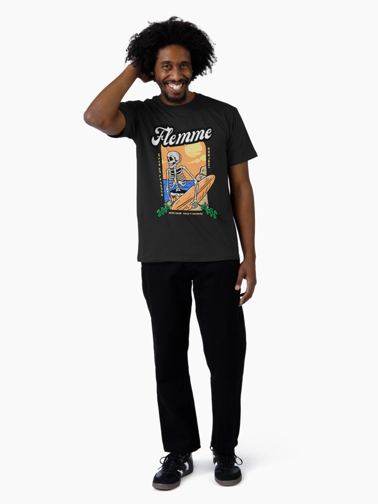 Thumbnail 3 of 4, Premium T-Shirt, Lazy - Wave of layoffs designed and sold by Feignasses.